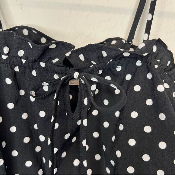 H&M divided, polkadot crop top 🖤 off the shoulder 🖤 XXS - Picture 4 of 4